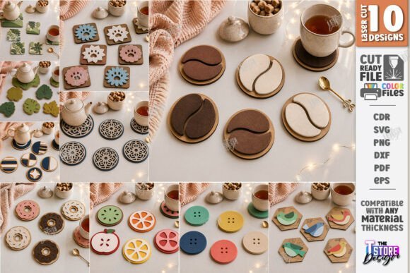 Felt-Hot-Pad-Laser-Cut Felt Hot Pad Laser Cut - Imagem 1