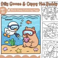 Ganso Bobo e Capivara, O Amigo Livro de Colorir