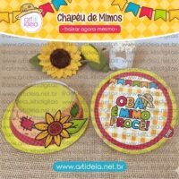 Kit Digital Art Ideia Chapéu de Mimos (junino São João)