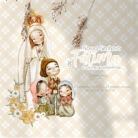 Nossa Senhora Nossa Senhora de Fátima Kit Digital e O Três Pastorinhos Versão 2 (santinhos)