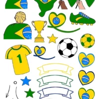 Kit Digital Elementos Copa do Mundo