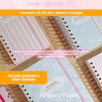 Kit Digital Encadernação Combo Agendas