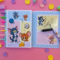 Kit Encadernação Especial A5 Quadro Embutido Tom e Jerry