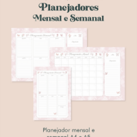 Kit Encadernação Planejadores Mensal e Semanal