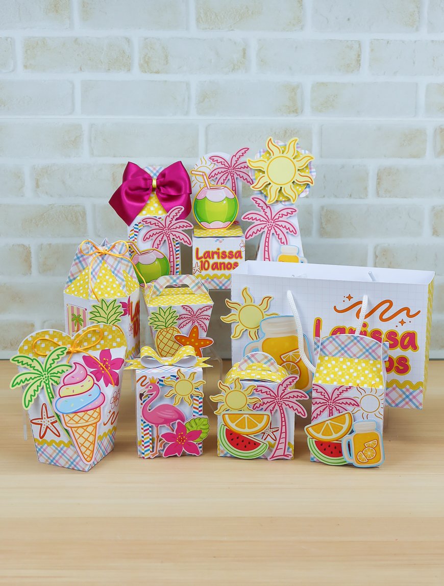 Kit-Festa-Summer-Chuvinha-de-Papel Kit Festa Summer Chuvinha de Papel - Imagem 1