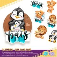 Kit de Cliparts Dia dos Pais