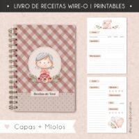 Livro de Receita Miolo e Capa Dia dos Avós