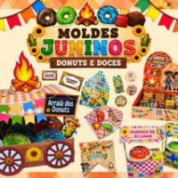 Moldes Juninos Donuts e Doces