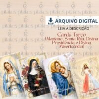 Mp – Kit Cards Terços Mariano, Santa Rita, Divina Providência e Divina Misericórdia