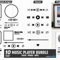 Music Player Acrylic Templatenbspnbsp Graphics