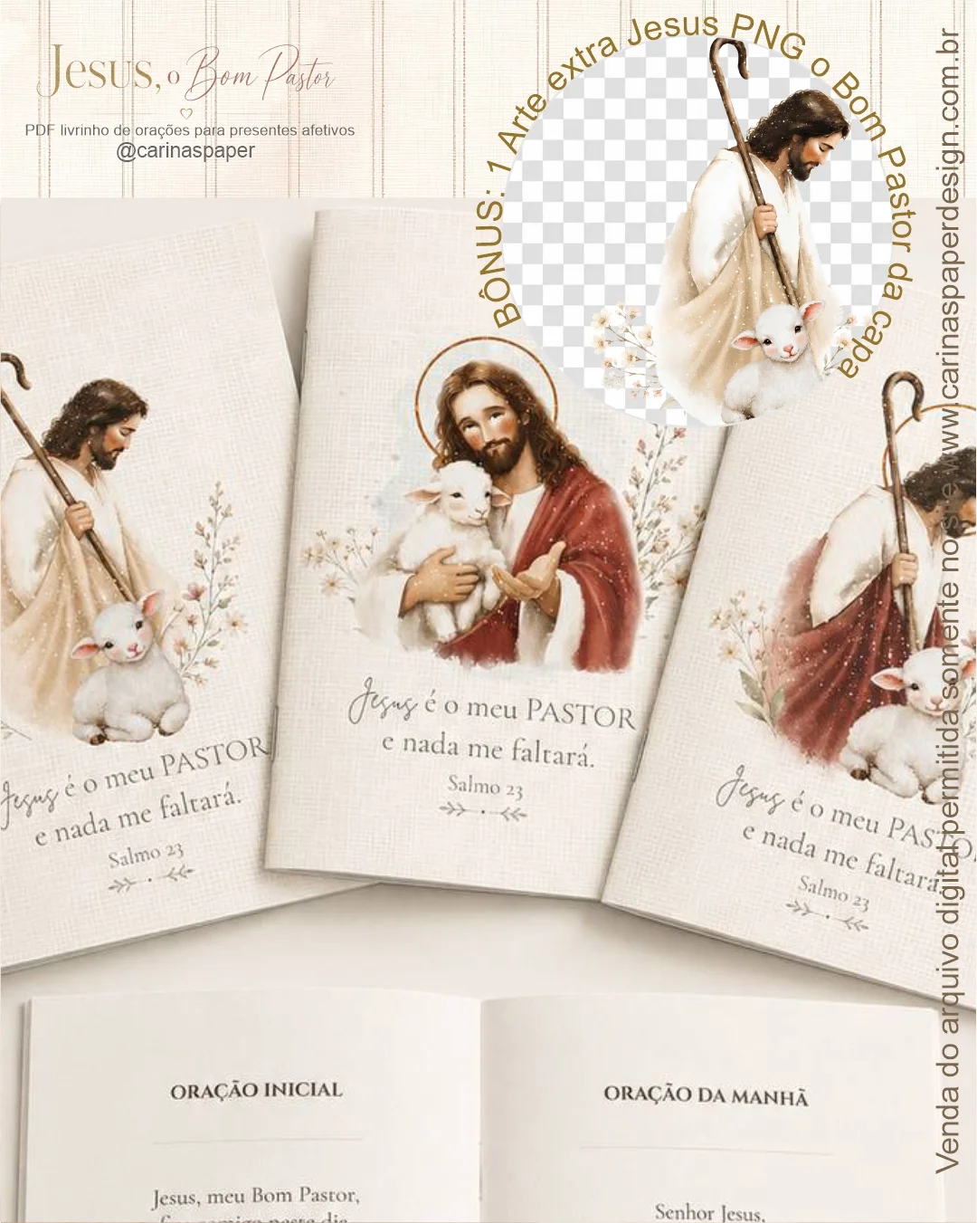 PDF-pronto-para-Imprimir-Livrinho-de-oracao-Jesus-o-Bom-Pastor PDF Pronto para Imprimir Livrinho de Oração Jesus O Bom Pastor - Imagem 1