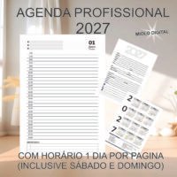 Agenda Preta Profissional - 2027