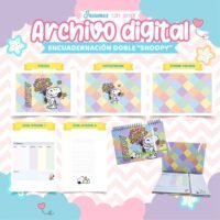 Proyecto Encuadernación Snoopy Tonos Pasteles