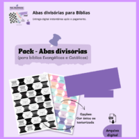 Pack Abas Divisórias (para Bíblias Evangélicas e Católicas)