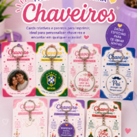 Arte para Caneca Pack Card Chaveiros