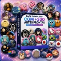 Pack com Artes Prontas + 300 para Bottons