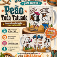 Arte para Caneca Peão