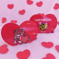 Porta Bombom Coração O Amor Nunca Falha