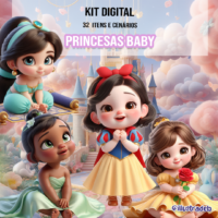 Kit Digital Princesas Baby 2