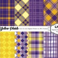 Purple And Yellow Plaids