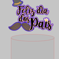 Topo de Bolo Dia dos Pais 27