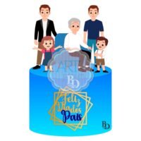 Topo de Bolo Dia dos Pais 40