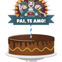 Topo de Bolo Dia dos Pais 54