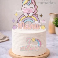 Topo de Bolo Unicórnio