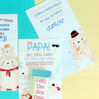 Ursinhos Bala+cartão Dia dos Pais
