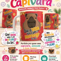 Arte para Caneca Capivara