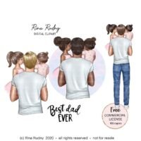 Father Daughters Clipart