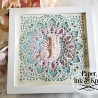 3D Papercut Shadowbox Monogram Alphabet