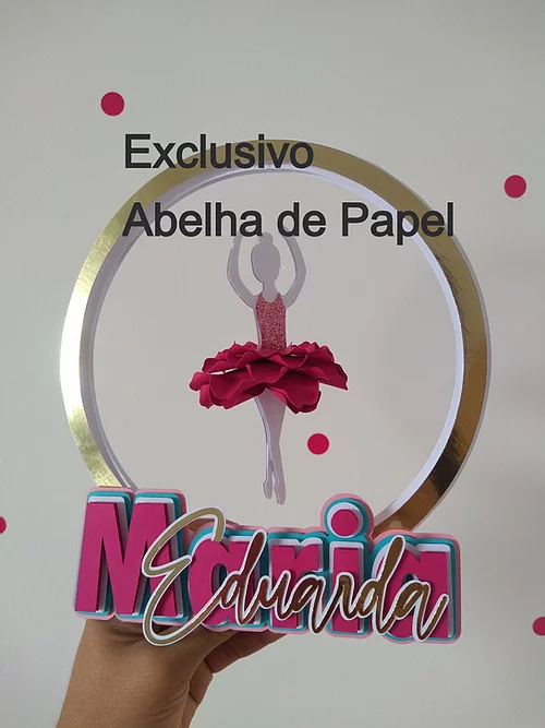 AB_-Topo-Bailarina-de-flor_-Ana-Dantas Topo Bailarina de Flor - Imagem 1