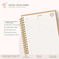 Agenda Clássica Sábado e Domingo em 1 Página