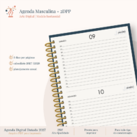 Agenda Masculina Horizontal 2dpp