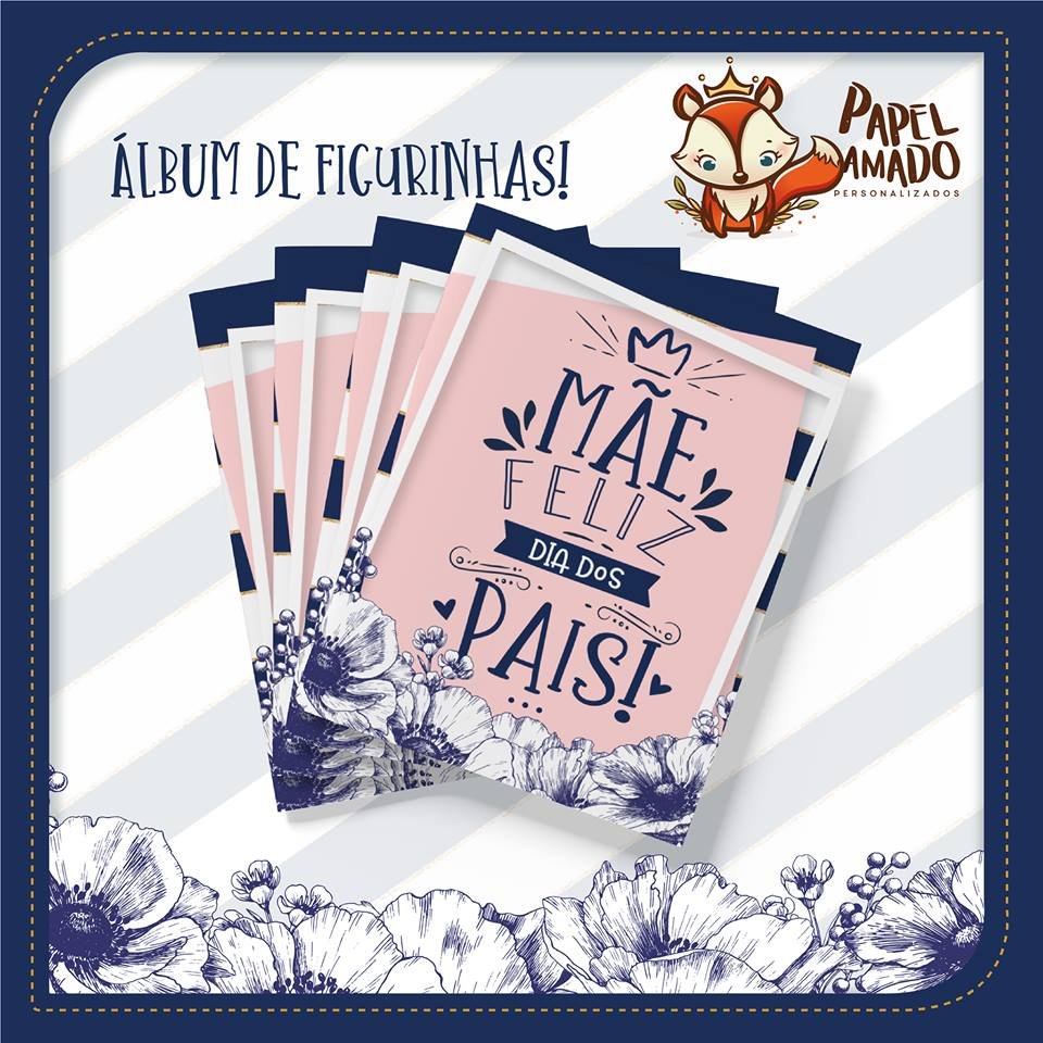 ALBUM-DE-FIGUINHAS-MAE-FELIZ-DIA-DOS-PAIS Álbum de Figuinhas Mãe, Feliz Dia dos Pais - Imagem 1