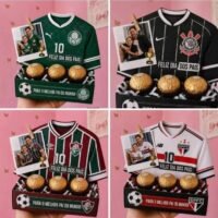 Arquivo Bandeja Camiseta Times Futebol Dia dos Pais