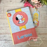 Arte Caderno Brochura Snoopy