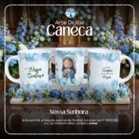 Nossa Senhora Arte para Caneca Nse001