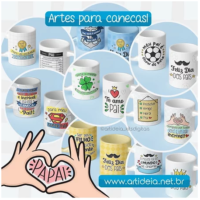 Artes para Canecas Dia dos Pais 50