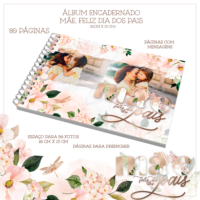 Álbum A5 Mãe Feliz Dia dos Pais