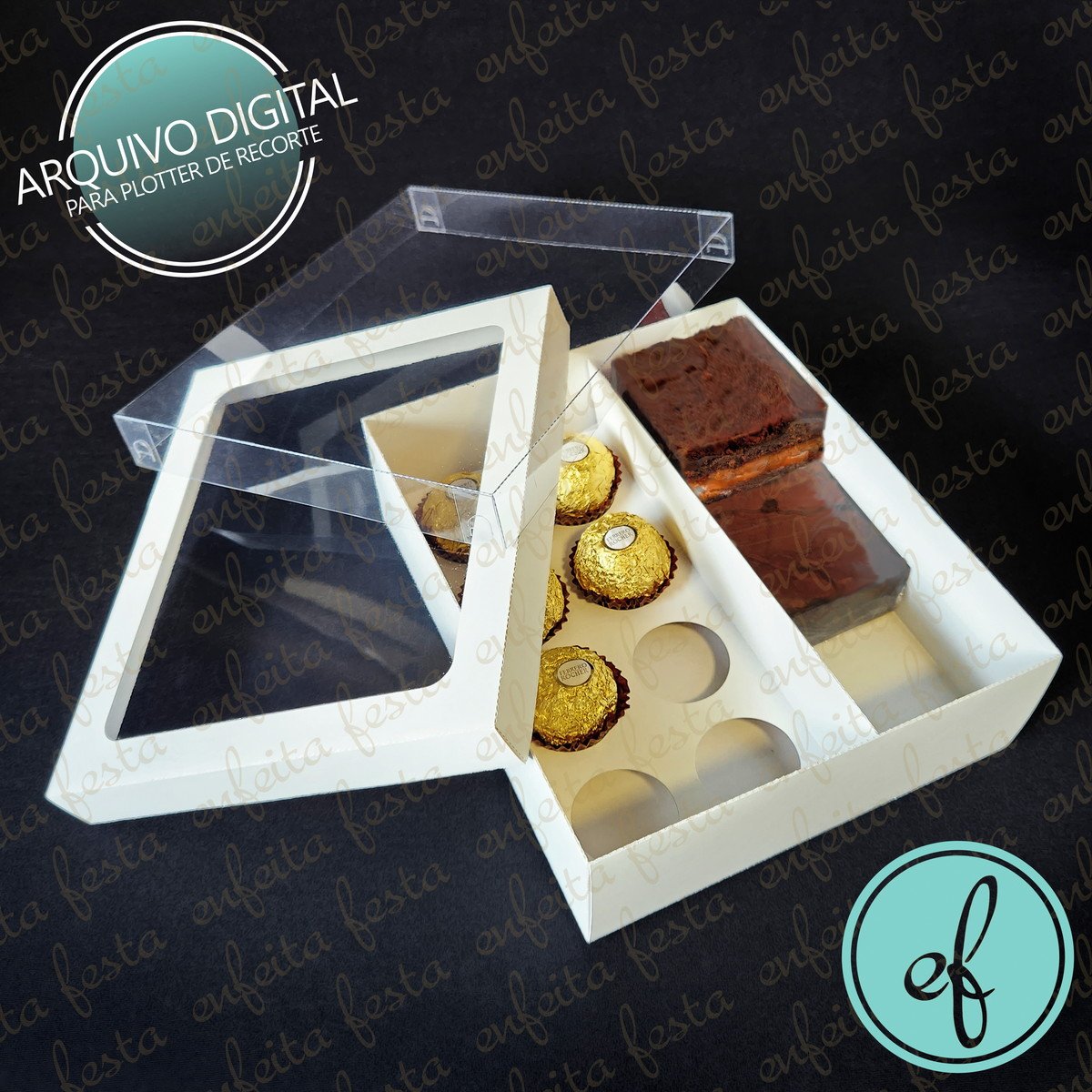 Arquivo-de-Corte-_cx-Bs_18x15x55_berco-8-Doces_brownies Arquivo de Corte CX Bs 18x15x5,5 Berço 8 Doces Brownies - Imagem 1