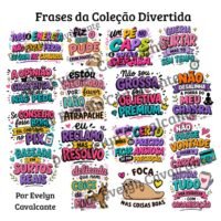 Arquivos PNG Frases Coleção Divertida