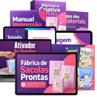 Arquivos de Corte Kit Sacolas Criativas