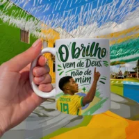 Arte Digital Copa do Mundo Endrik O Brilho Vem de Deus, Não de MIM