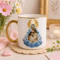 Arte de Caneca Nos Braços do Pai