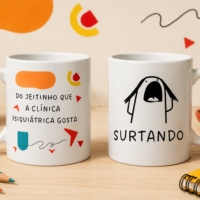 Arte de Caneca Surtando