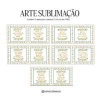 Arte Digital Sublimação Frases e Flores Amarelas