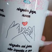Arte para Canecas O Que A Gente Prometer
