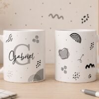 Arte para Caneca Alfabeto Masculino Vol 2